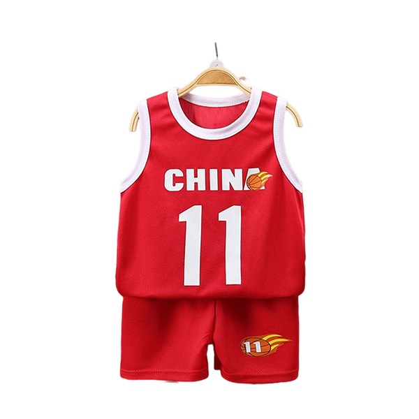 Bộ Áo Thun Ba Lỗ + Quần Short Thể Thao Khô Thoáng Nhanh Thời Trang Mùa Hè Cho Bé Trai