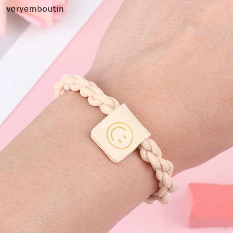 Bộ 5 Dây Buộc Tóc Cao Su Co Giãn Phong Cách Hàn Quốc Cho Nữ