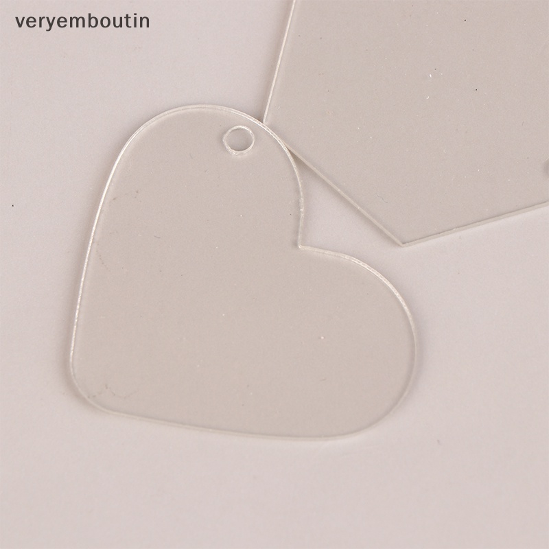 Set 5 / 10 / 15 Móc Khóa Trong Suốt Lấp Lánh Sáng Tạo