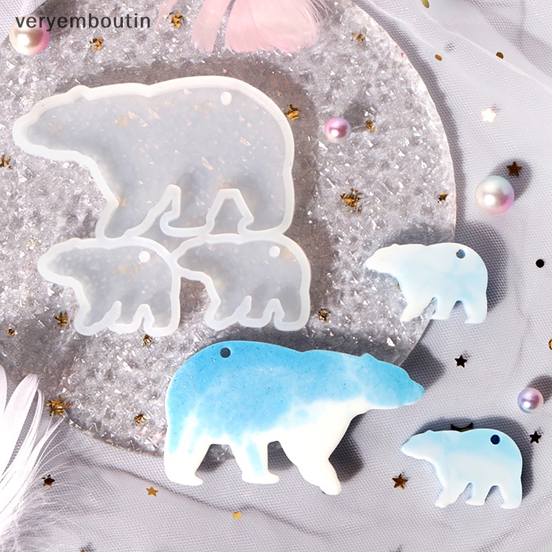 Khuôn Silicone Làm Mặt Dây Chuyền / Móc Khóa Hình Cú / Gấu Bằng Resin Độc Đáo DIY