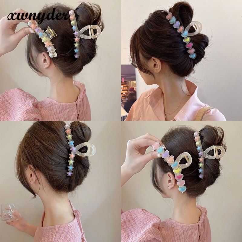 Kẹp Tóc Hình Ngôi Sao Trái Tim Ngôi Sao Năm Cánh Phong Cách Hàn Quốc