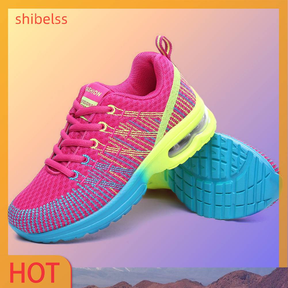 Giày Chạy Bộ Buộc Dây Thoáng Khí Thời Trang Thường Ngày Cho Nữ