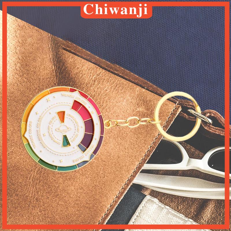 Móc Khóa Hình Bánh Xe Tráng Men 5cm Nhiều Màu Sắc Thời Trang