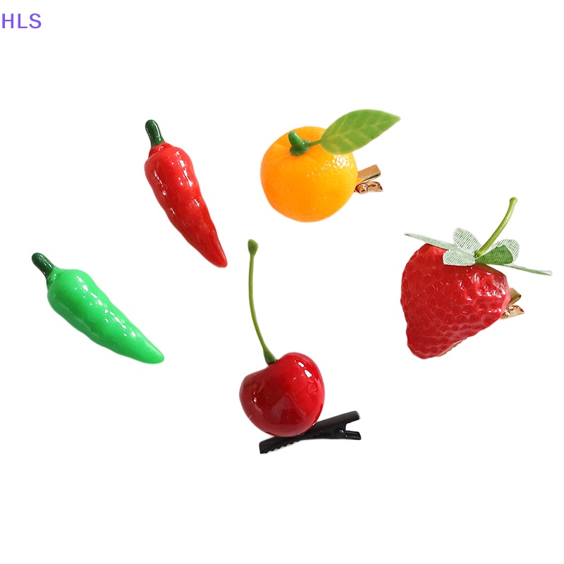 Kẹp Tóc Hình Trái Dâu / Cherry Dễ Thương Cho Bé Gái