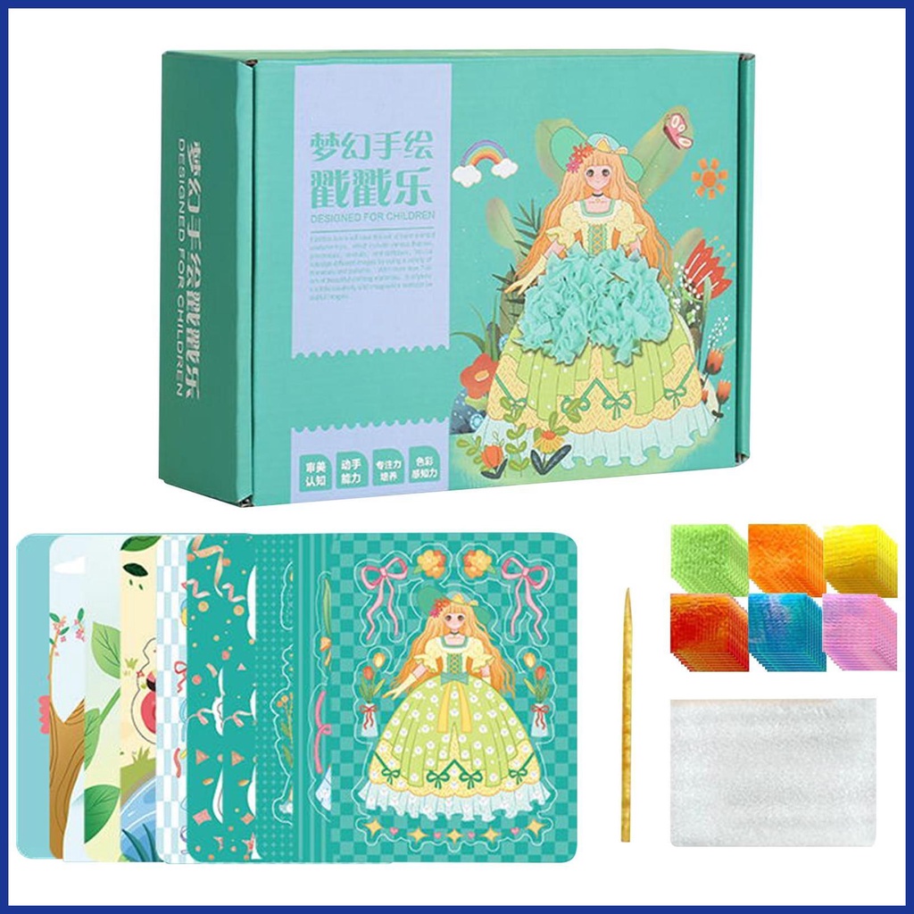 Bộ Sách Vẽ Tranh Kiểu Công Chúa Dễ Thương Xinh Xắn Cho Bé