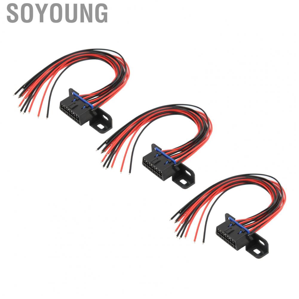 Soyoung OBD2 Cable Flexible Diagnostic Interface with 16Pin Female Connector for Auto Tool