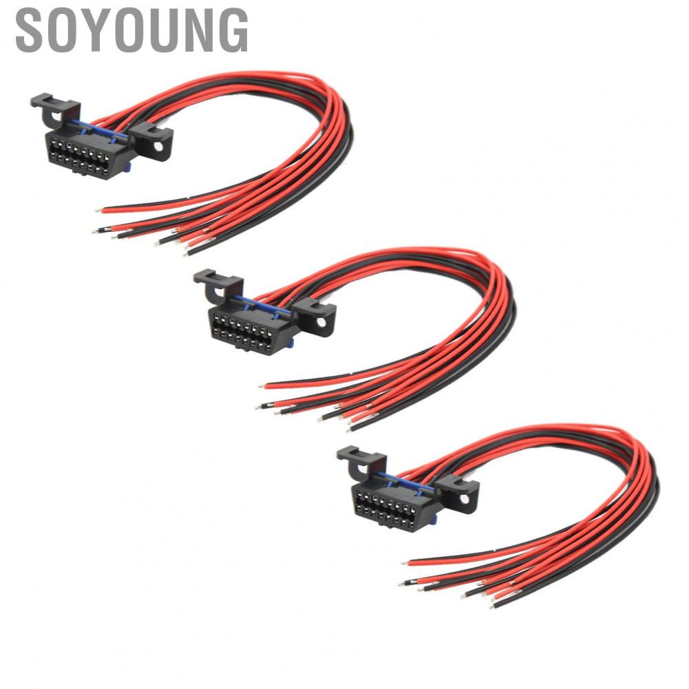 Soyoung OBD2 Cable Flexible Diagnostic Interface with 16Pin Female Connector for Auto Tool