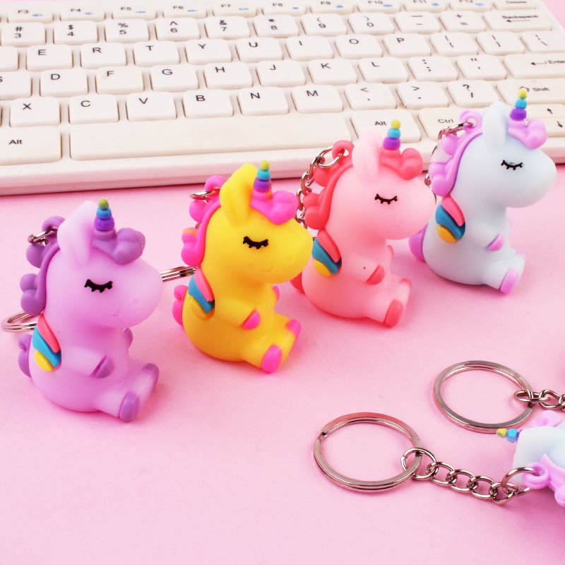 Set 4 Móc Khóa Hình Kỳ Lân Dễ Thương