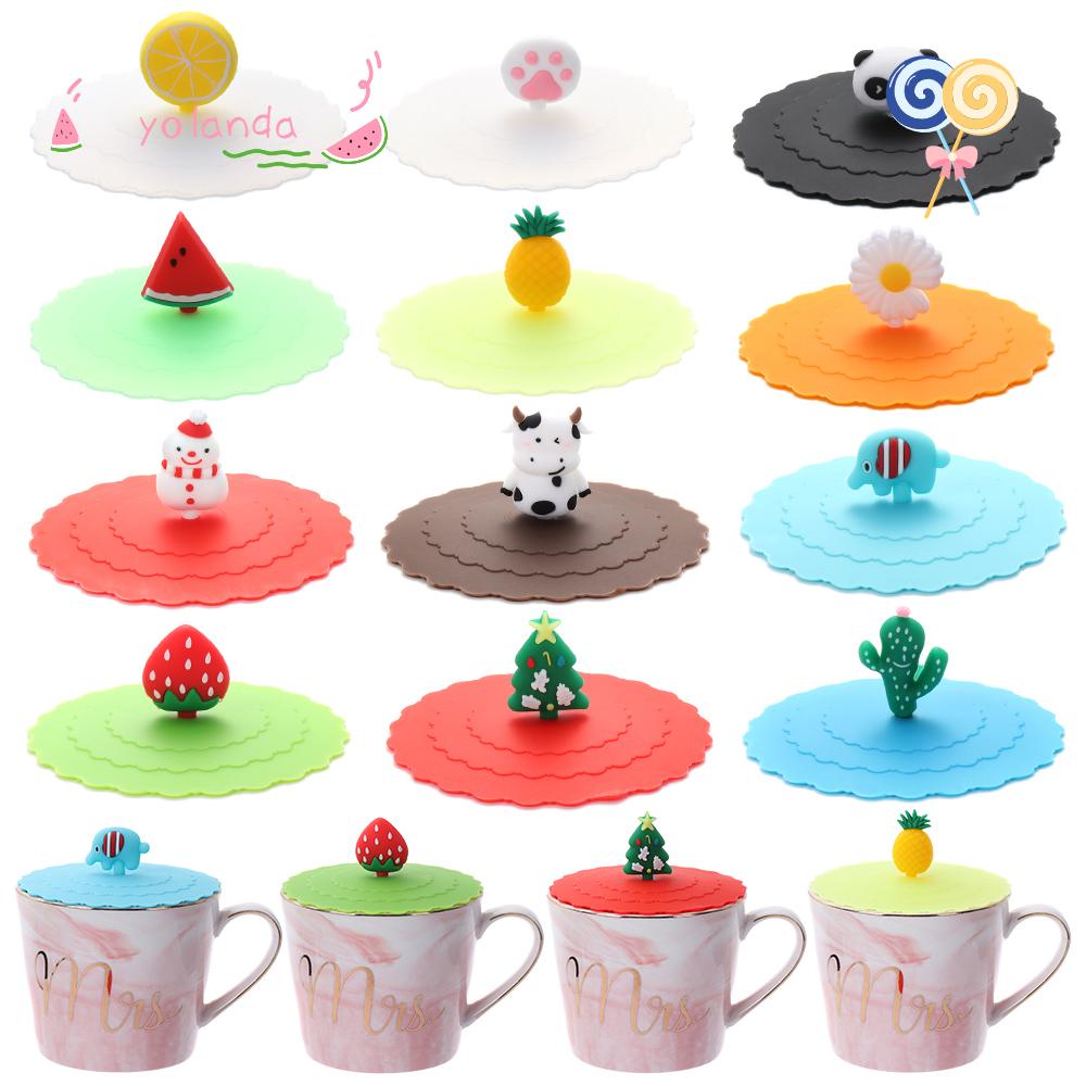 YOLA Nắp Silicone Đậy Ly Trà, Cà Phê Chống Bụi