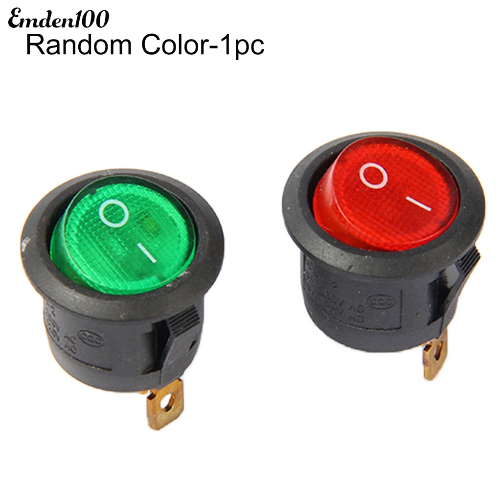 Công Tắc Tròn Cho Đèn Tín Hiệu 12V DC 20A 20mm