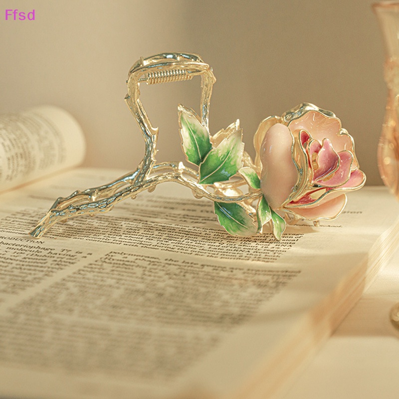 {Ffsd} Kẹp Tóc Hình Hoa Hồng Tinh Tế Thời Trang Phong Cách Trung Hoa Dành Cho Nữ * Hàng Bán Chạy