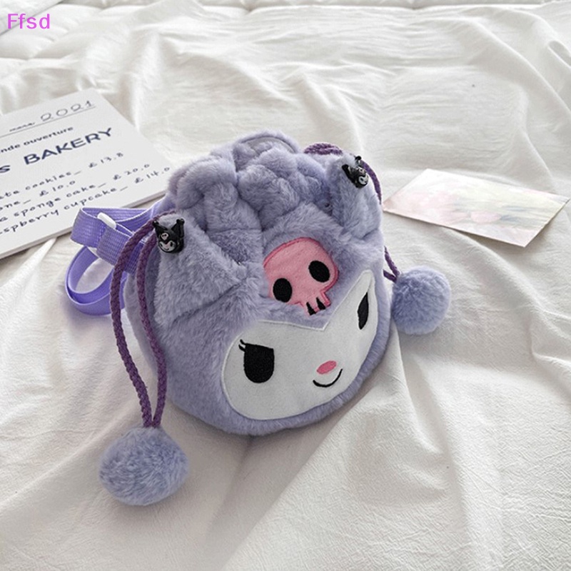 SANRIO {Ffsd} Ba Lô Bông Mềm Hình Búp Bê Anime Kuromi Melody Cinnamoroll Dễ Thương Cho Bé Gái * Bán Chạy