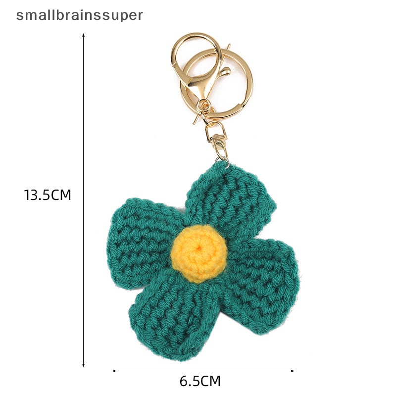 Móc Khóa Xe Hơi / Ba Lô Dệt Thủ Công Họa Tiết Hoa SBS Thời Trang