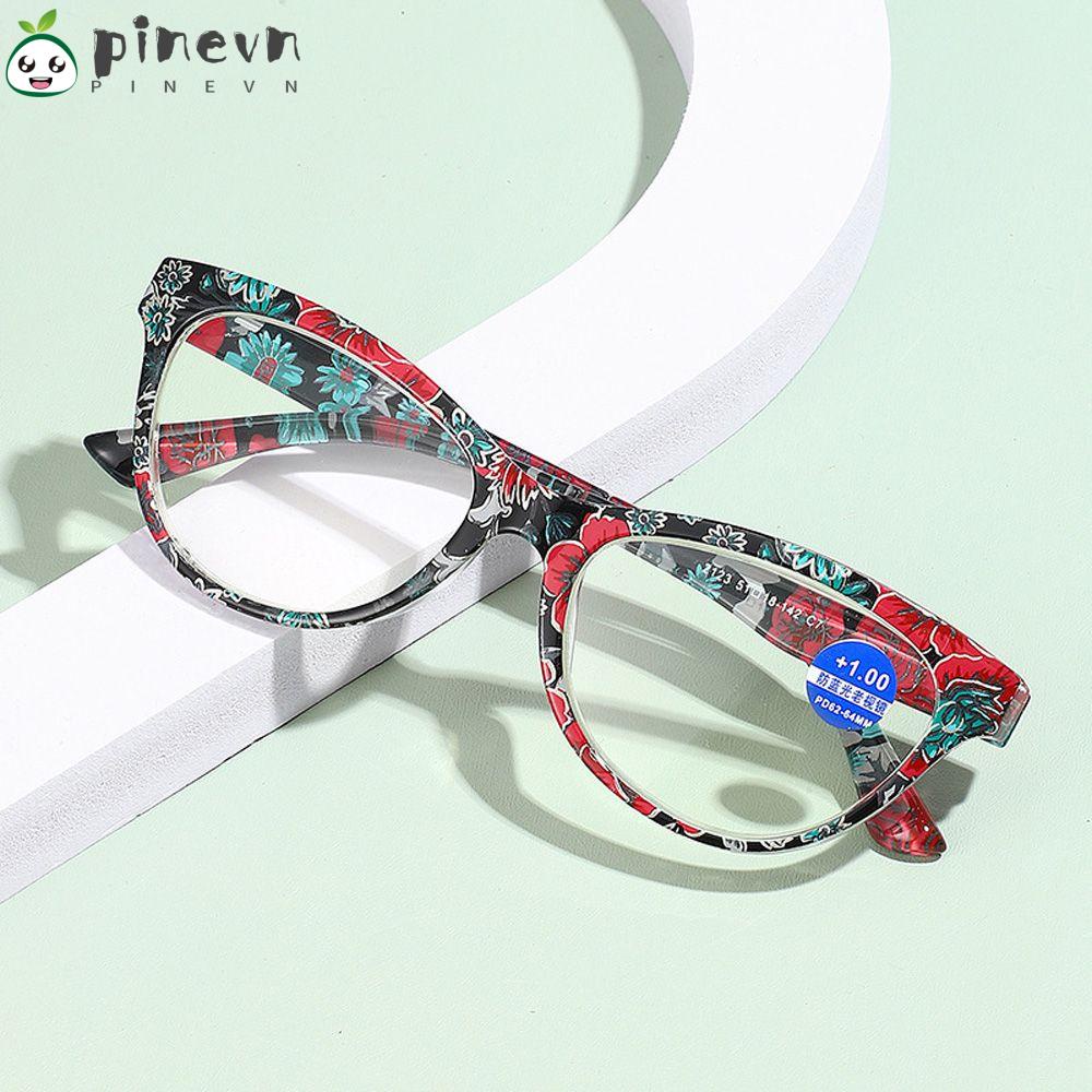 PINEVN Kính Đọc Sách Gọng Nhựa PC Siêu Nhẹ Cho Nữ