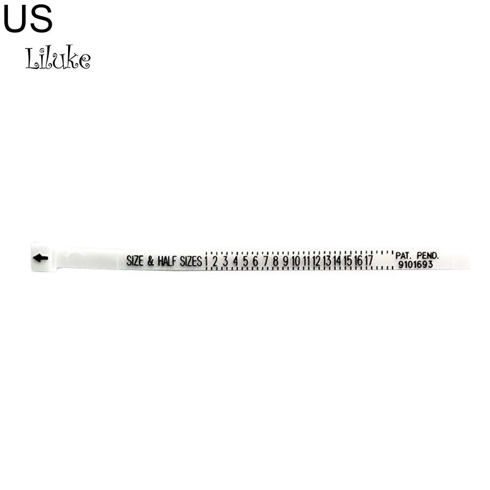 Thước Dây Đo Kích Thước Nhẫn Đeo Ngón Tay Tiêu Chuẩn UK / US Dùng Làm Trang Sức Thủ Công DIY