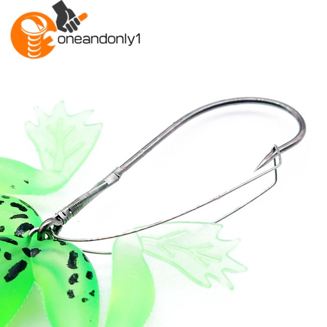 Mồi Câu Cá Giả Hình Ếch Mềm Mại Nhiều Màu Sắc 9cm 6g Kèm Móc Câu Tiện Lợi