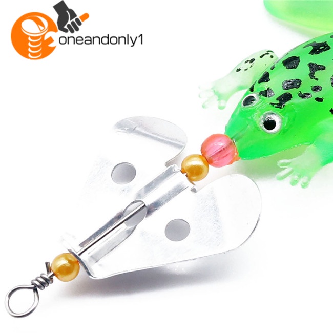 Mồi Câu Cá Giả Hình Ếch Mềm Mại Nhiều Màu Sắc 9cm 6g Kèm Móc Câu Tiện Lợi