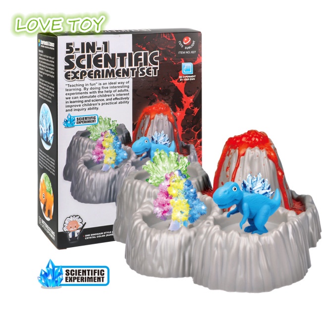 Bộ Đồ Chơi Thí Nghiệm Khoa Học Thân Pha Lê Núi Lửa Nkodok 8 + Giáo Dục Cho Bé