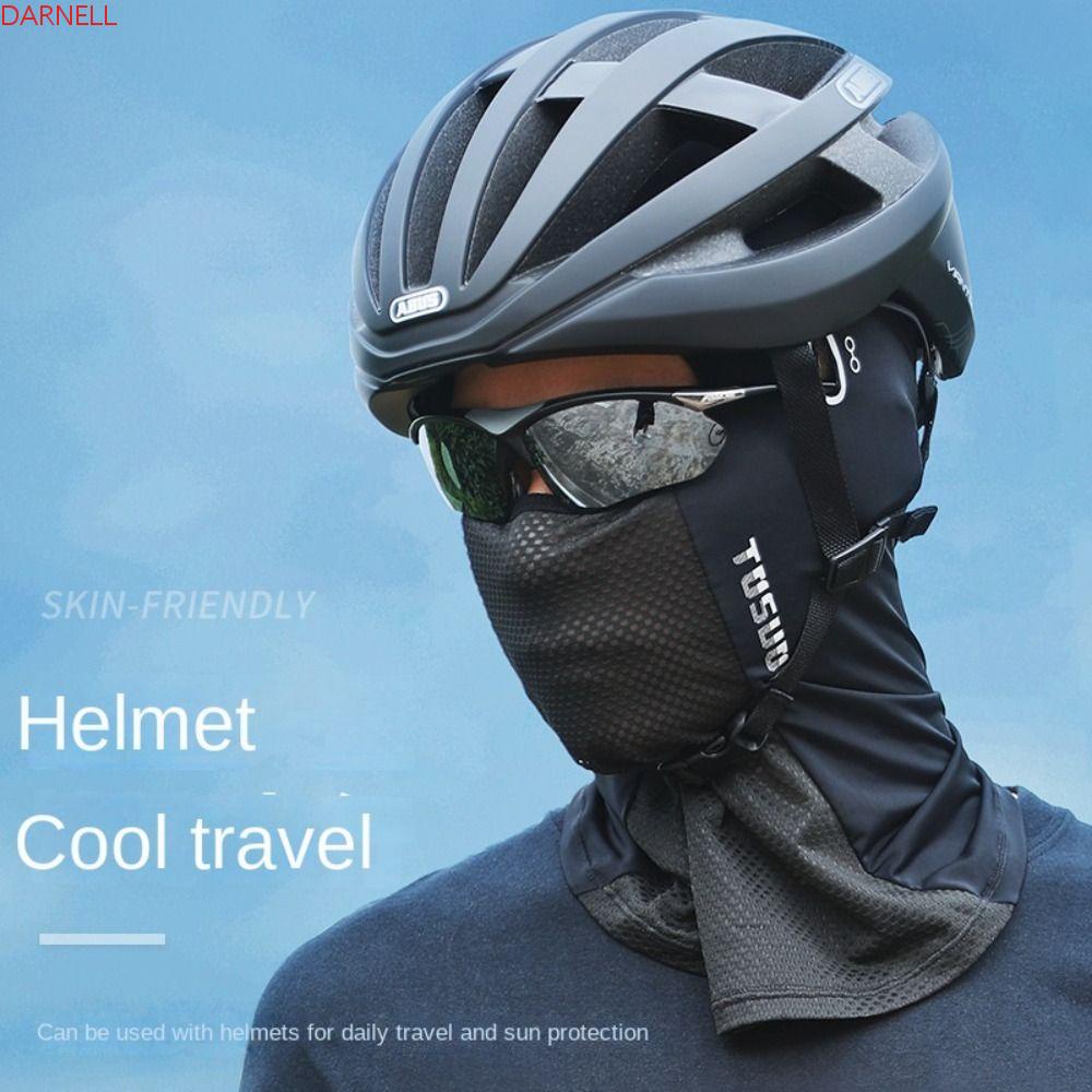 DARNELL Khẩu Trang Che Phủ Đầu Bằng Lụa Lạnh Co Giãn Chống Gió Bảo Vệ Mặt Và Cổ Dùng Khi Đi Xe Máy Vào Mùa Hè