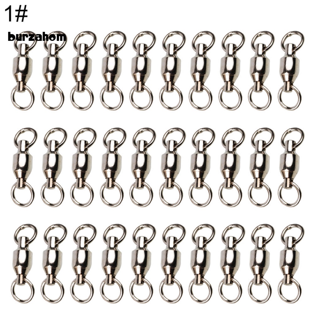 Set 30 Khoen Móc Câu Cá Bằng Thép Không Gỉ Chất Lượng