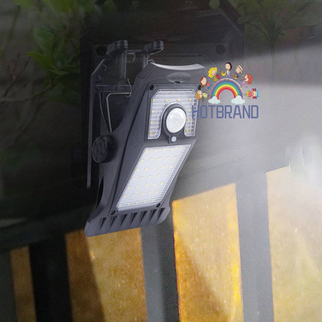 Đèn LED 45 Bóng Với 3 Khung Lắp Đặt, Cảm Biến Dùng Cho Hàng Rào Và Tường