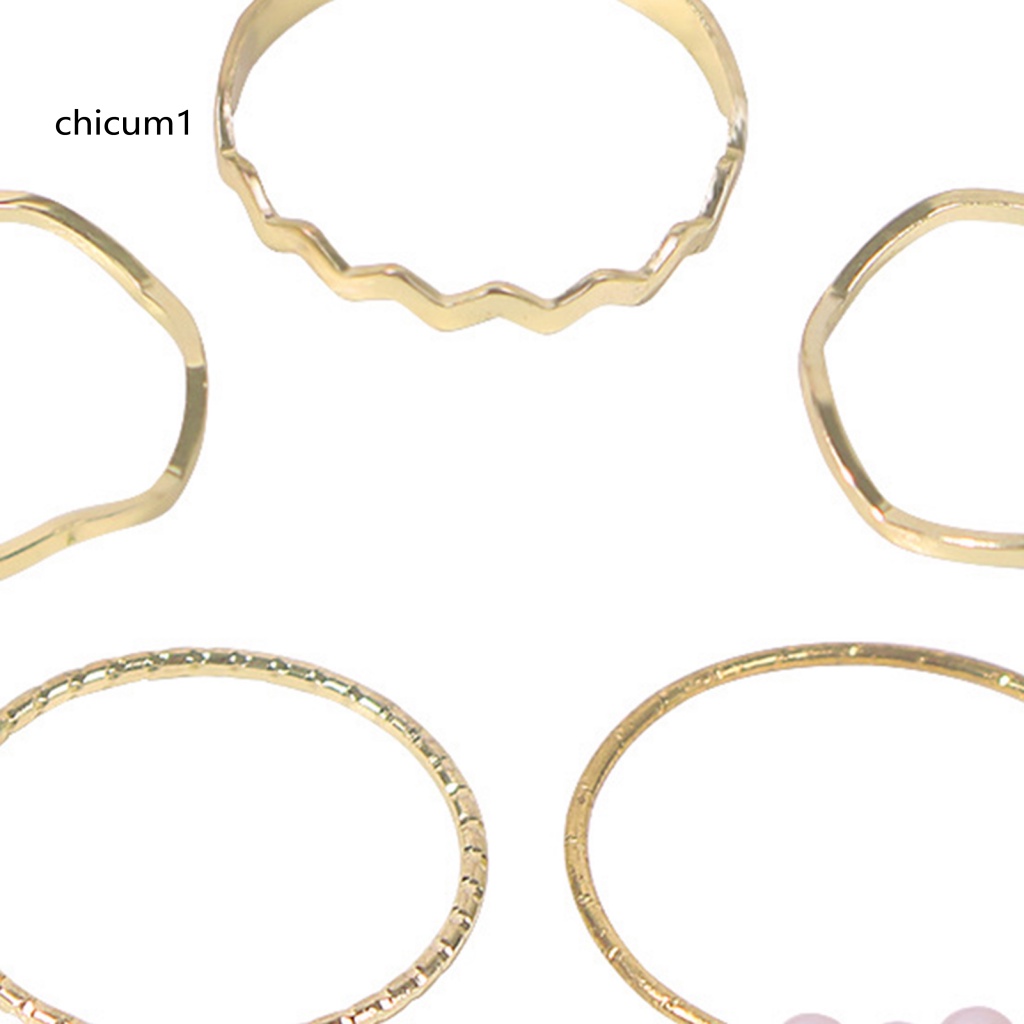 Set 5 Nhẫn Đeo Khớp Ngón Tay Thời Trang Cho Nữ