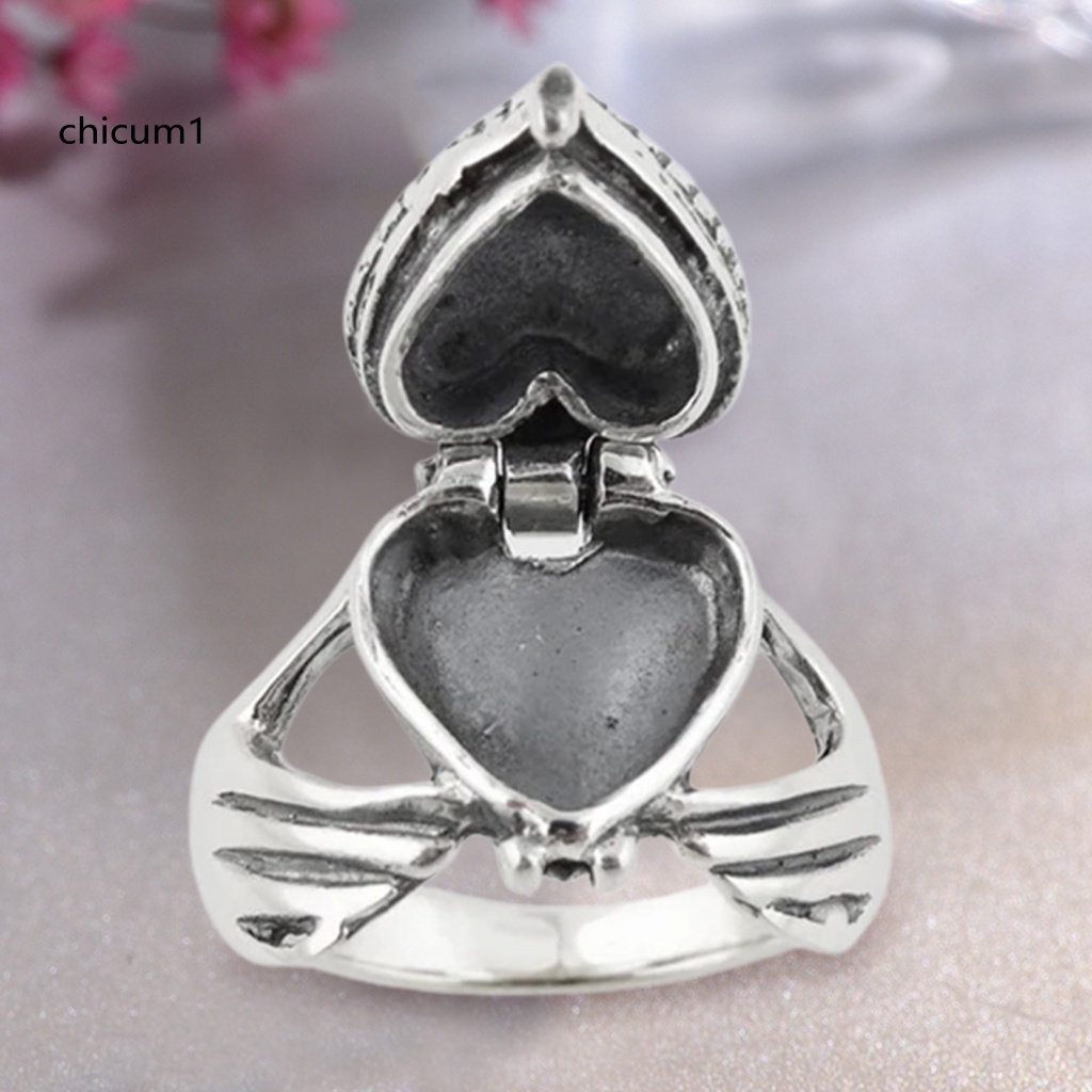 Nhẫn Cưới Hình Trái Tim Dạng Mở Màu Sáng Thời Trang Cho Nữ