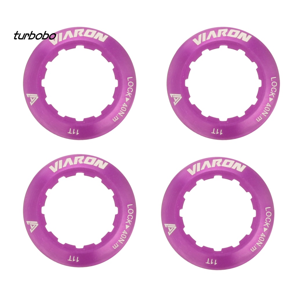 Set 4 Khóa Bánh Đà Bảo Vệ Chống Ăn Mòn Bằng Hợp Kim Nhôm Cho Xe Đạp