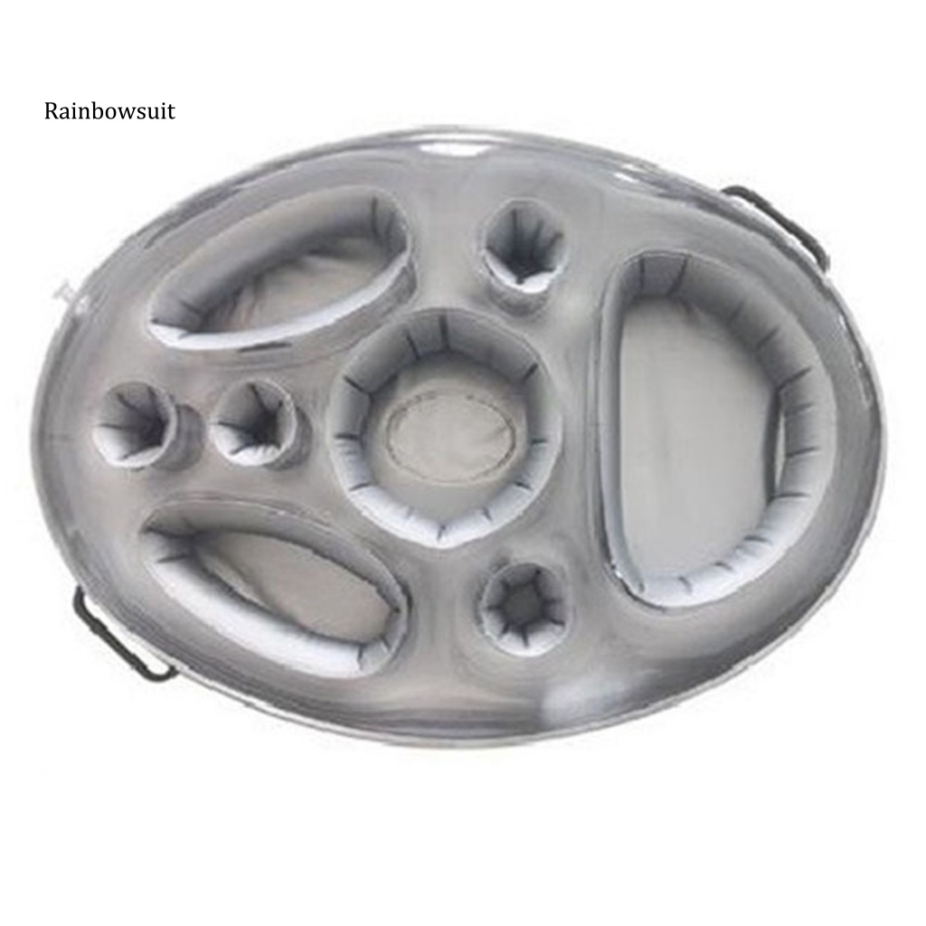 Phao Bơi PVC 8 / 9 Lỗ Có Tay Cầm Di Động Tiện Dụng