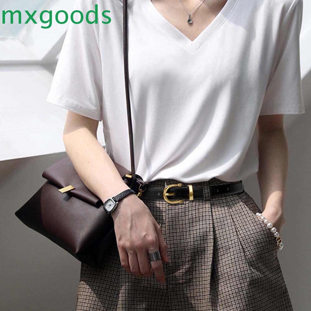 MXGOODS Thắt Lưng Kim Loại Mảnh Thanh Lịch Thời Trang Mùa Hè Cho Nữ