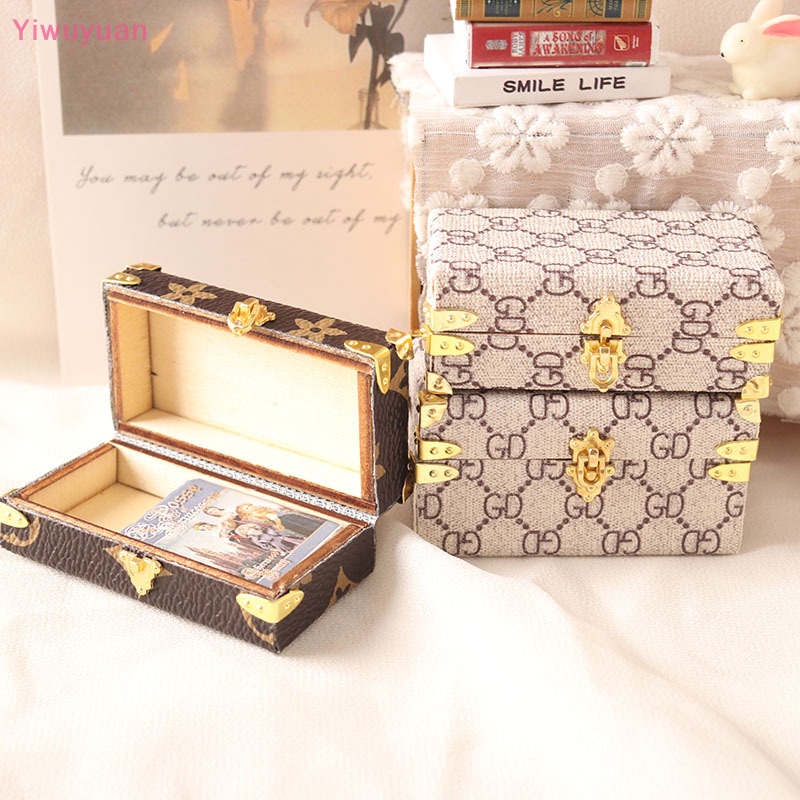 Va Li Đồ Chơi Phong Cách Vintage Cho Nhà Búp Bê 1: 12 Mới