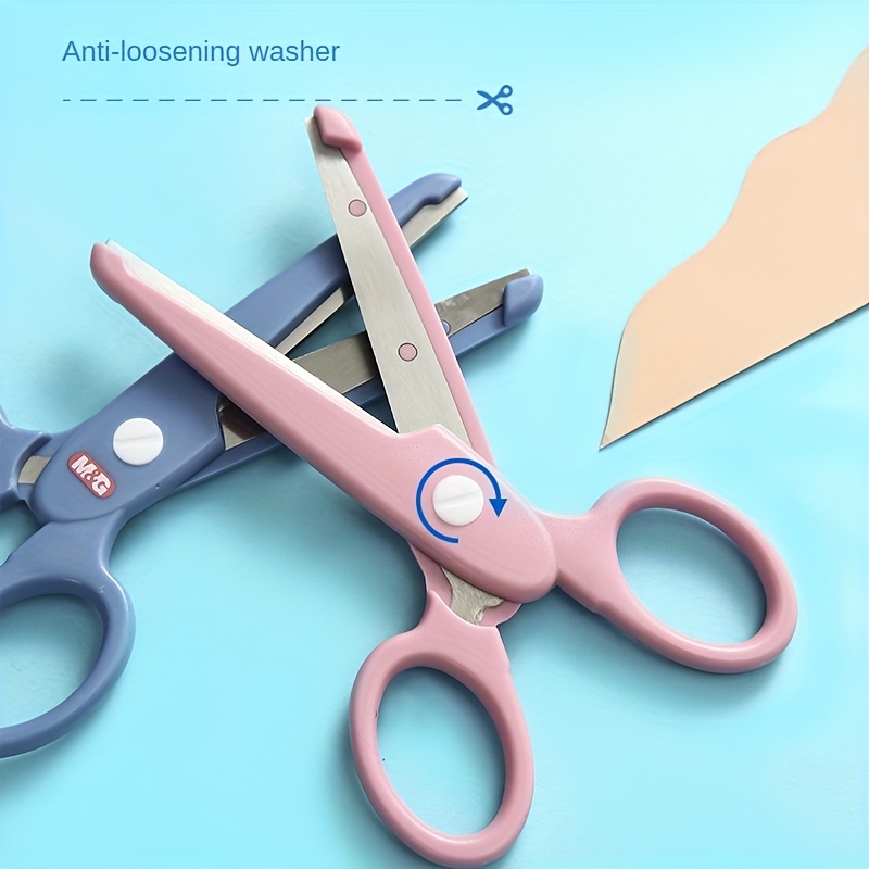 Kéo cắt giấy thủ công M&G bằng nhựa đa năng an toàn cho học sinh tiểu học
