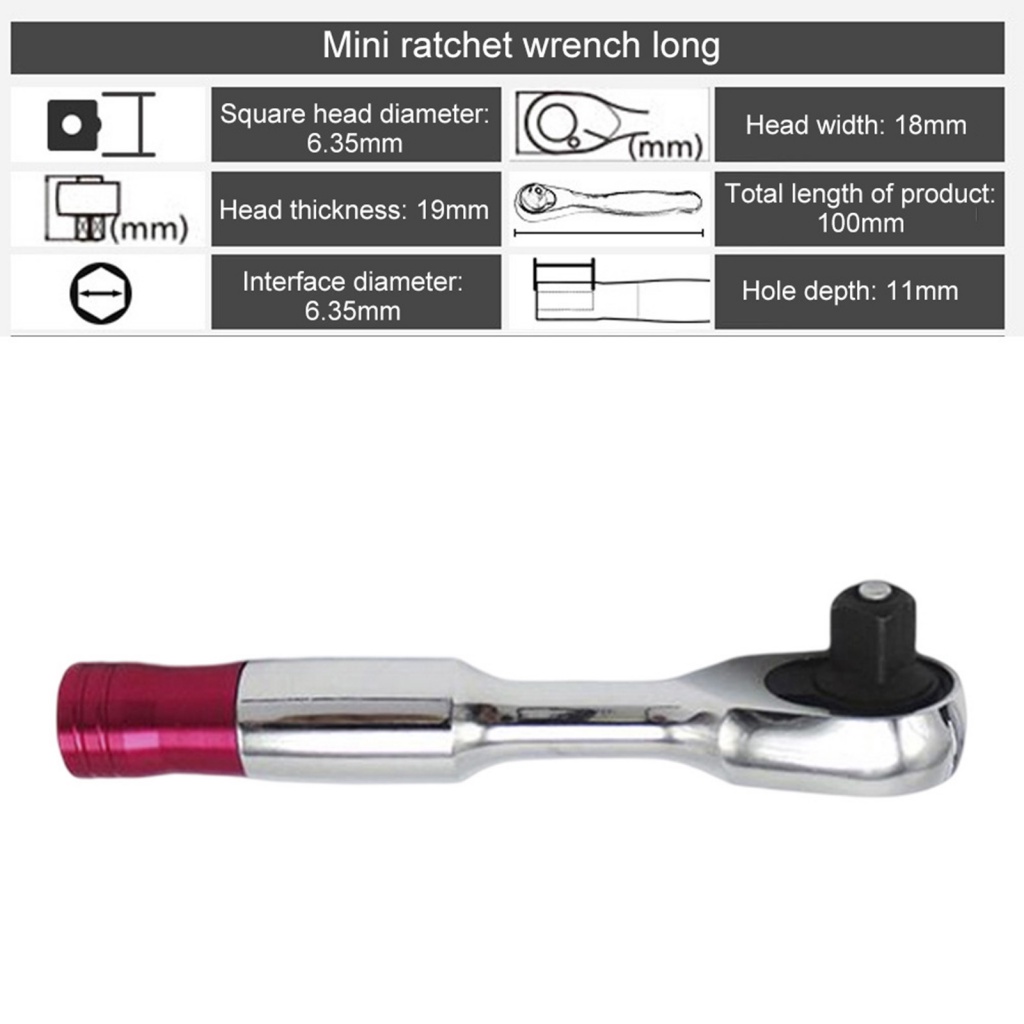 Cờ Lê Mini 1 / 4 Inch Dùng Để Sửa Chữa Xe Đạp