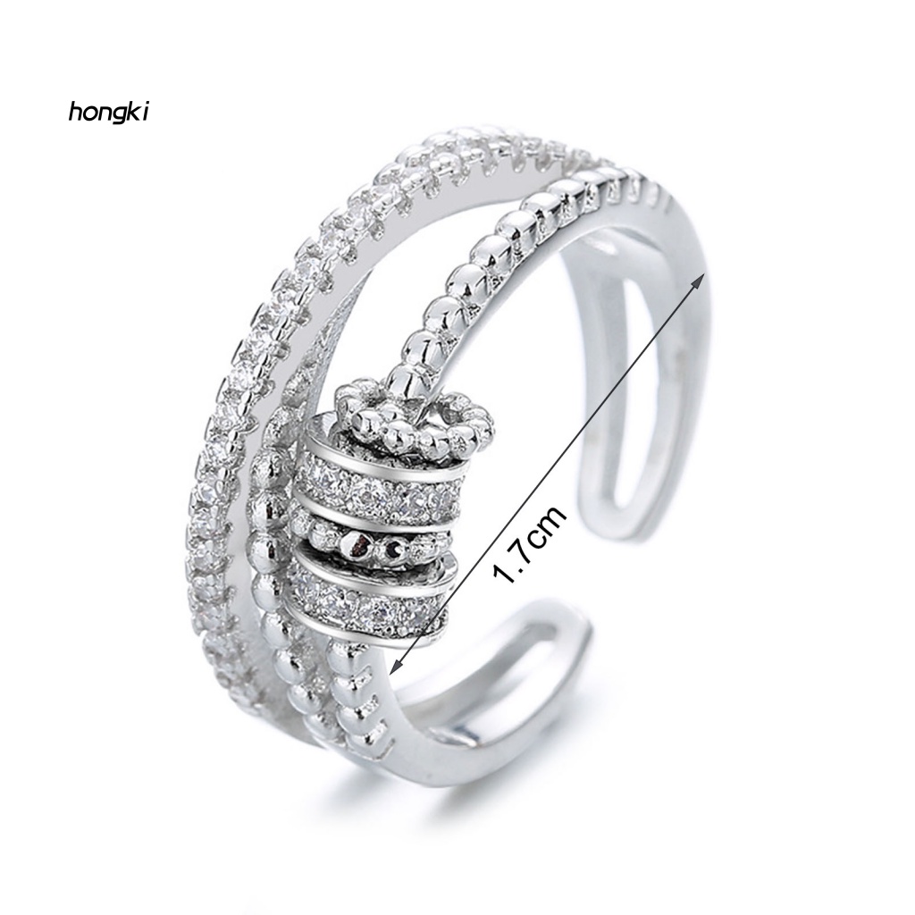 Nhẫn XoắN ỐC ĐíNh Kim Cương Giả GiúP GiảM Stress