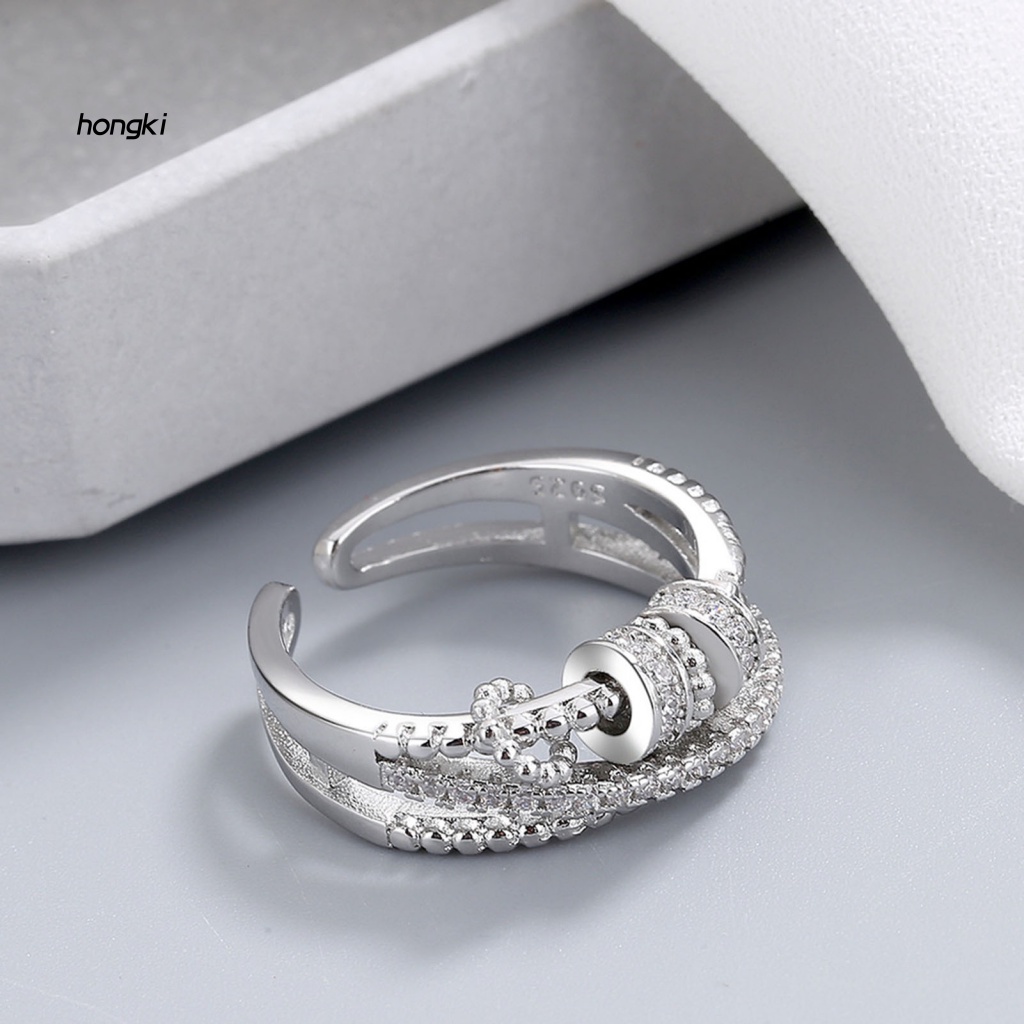 Nhẫn XoắN ỐC ĐíNh Kim Cương Giả GiúP GiảM Stress