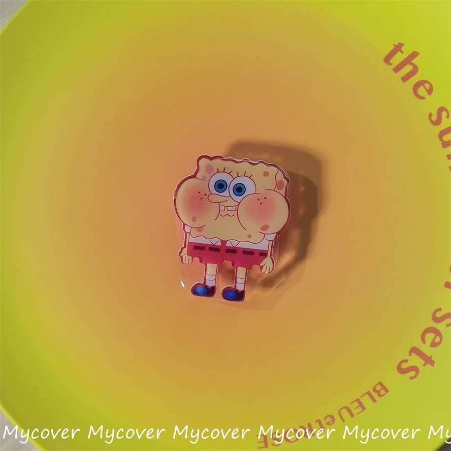 Ốp Điện Thoại Silicone Mềm Chống Sốc In Hình Spongebob Cho iPhone 11 12 13 14 Pro Max X Xr Xs 8 7 6 Plus SE 2020