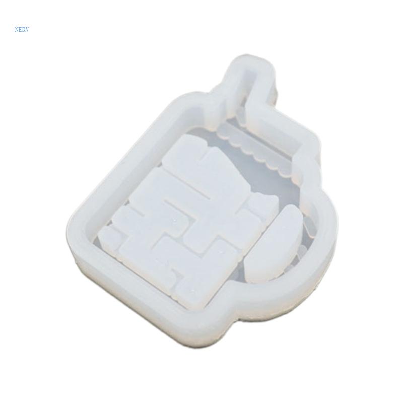 Khuôn Làm Móc Khóa Bằng Silicone Hình Ly Nước Độc Đáo