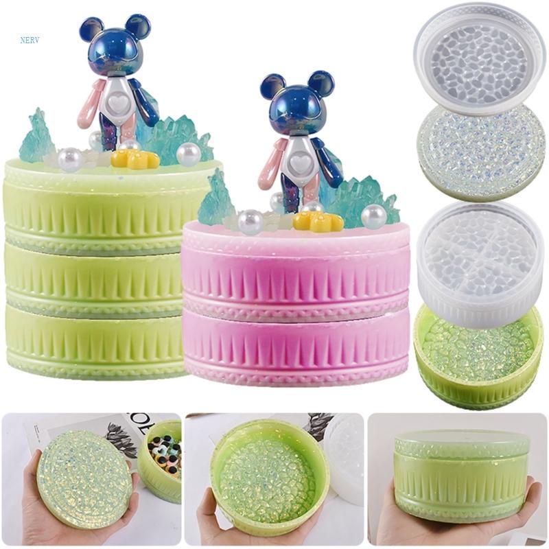 Khuôn Silicone Hình Tròn 3D Dùng Làm Đồ Trang Sức Thủ Công