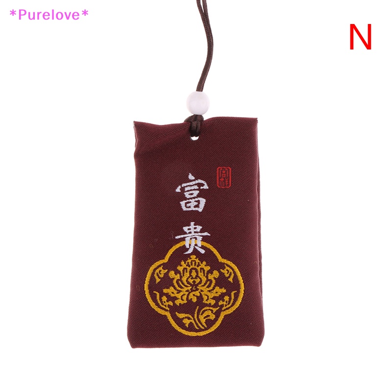 Túi Cầu Nguyện May Mắn Thêu Họa Tiết Xinh Xắn Trang Trí Xe Hơi Mới