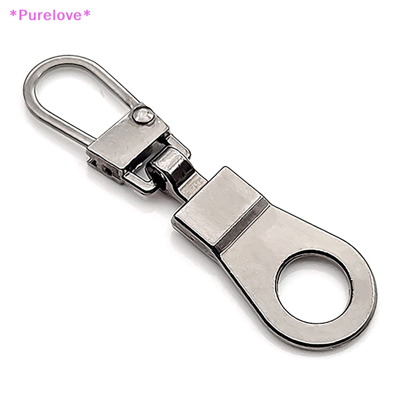 Set 5 Đầu Khóa Kéo Thay Thế Bằng Kim Loại Dành Cho Ba Lô / Ví Có Thể Tháo Rời Mới