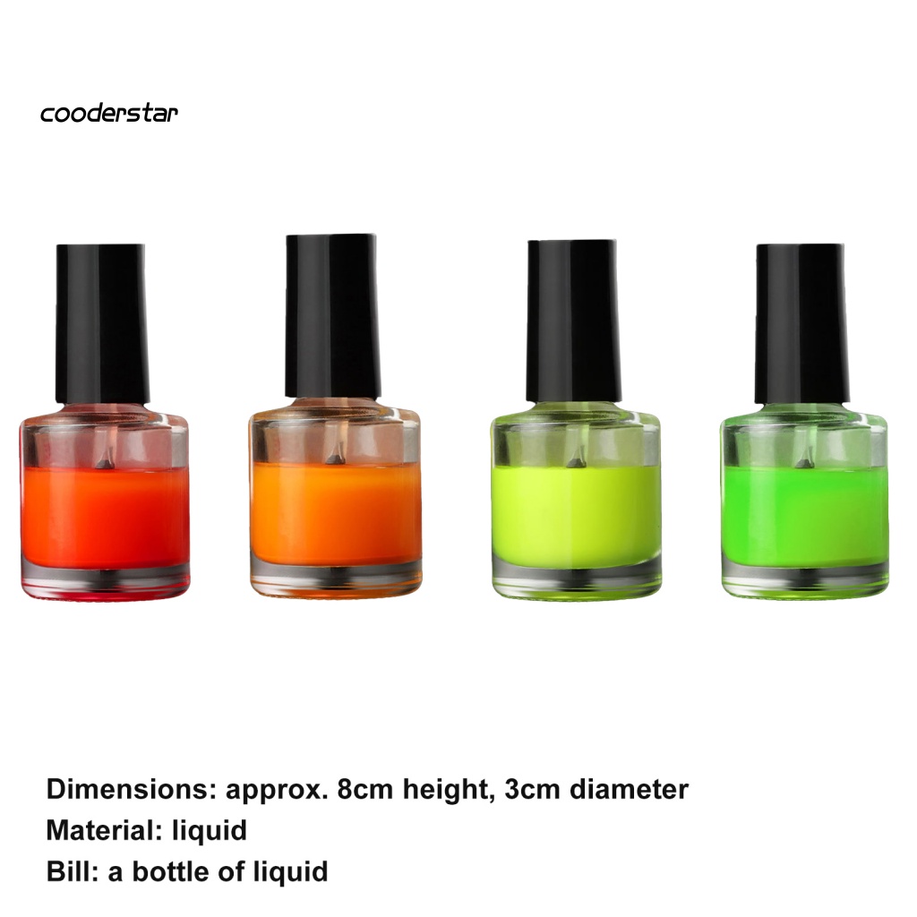 Sơn Dạ Quang 10ml Chống Thấm Nước Mềm Mịn Gắn Đuôi Phao Nổi Cho Câu Cá