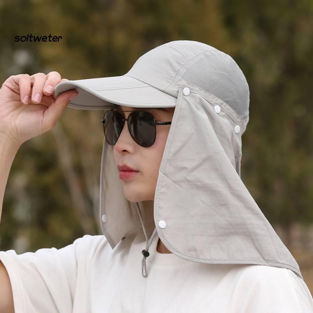 Mũ Trùm Đầu Thoáng Khí Chống Tia UV Chống Gió Mau Khô Dùng Khi Đi Xe Đạp Ngoài Trời