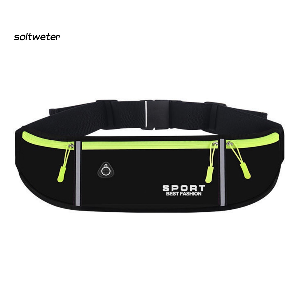 St Túi Đựng Điện Thoại Đeo Hông Chống Trượt Có Dây Kéo Sức Chứa Lớn Thiết Kế Lỗ Tai Nghe Đêm Màu Phản Quang Chống Thấm Nước Nhỏ Gọn Cho