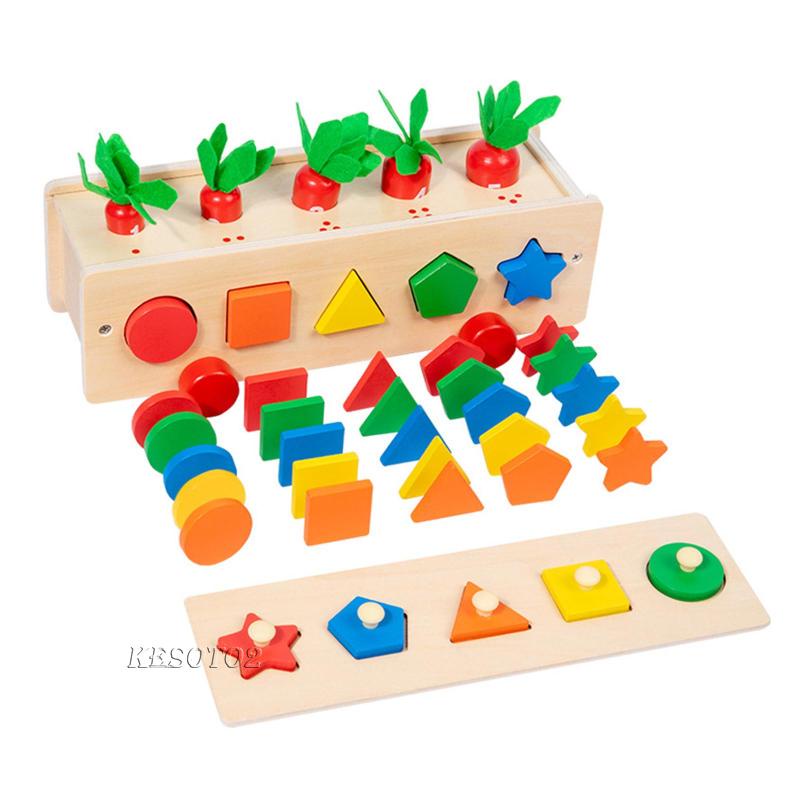 Bộ Đồ Chơi Xếp Hình Bằng Gỗ Cho Bé