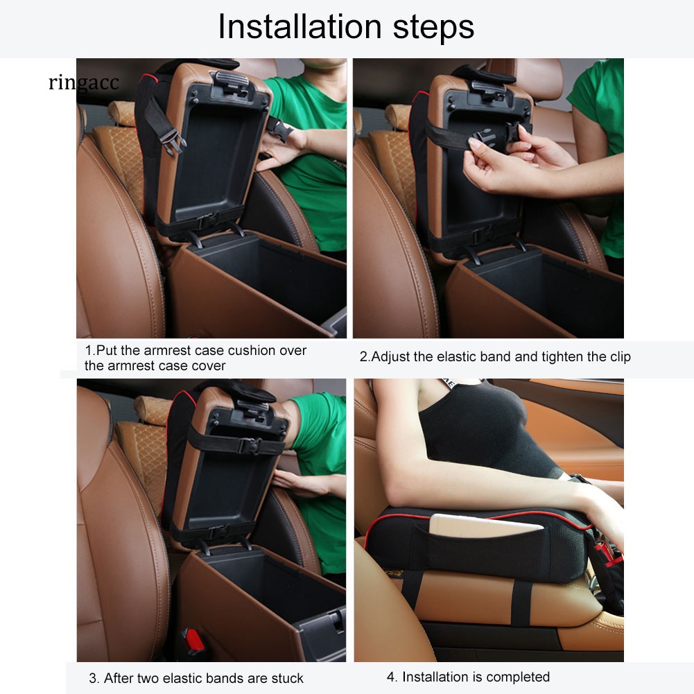 Vỏ Bọc Hộp Tỳ Tay Kèm Túi Đựng Tiện Dụng Cho Xe Hơi