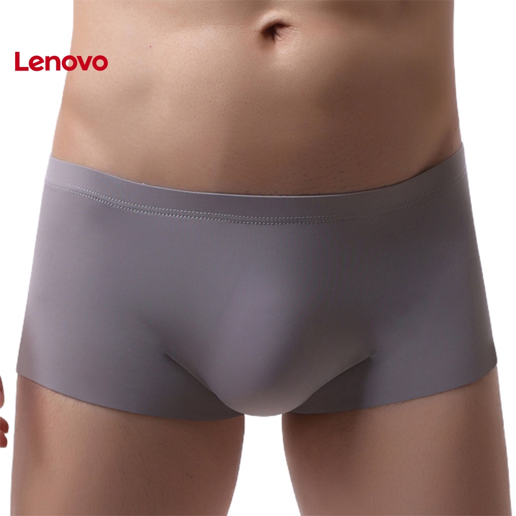 Quần Lót Boxer Lụa Không Đường May Họa Tiết Hoa Hướng Dương Cho Nam