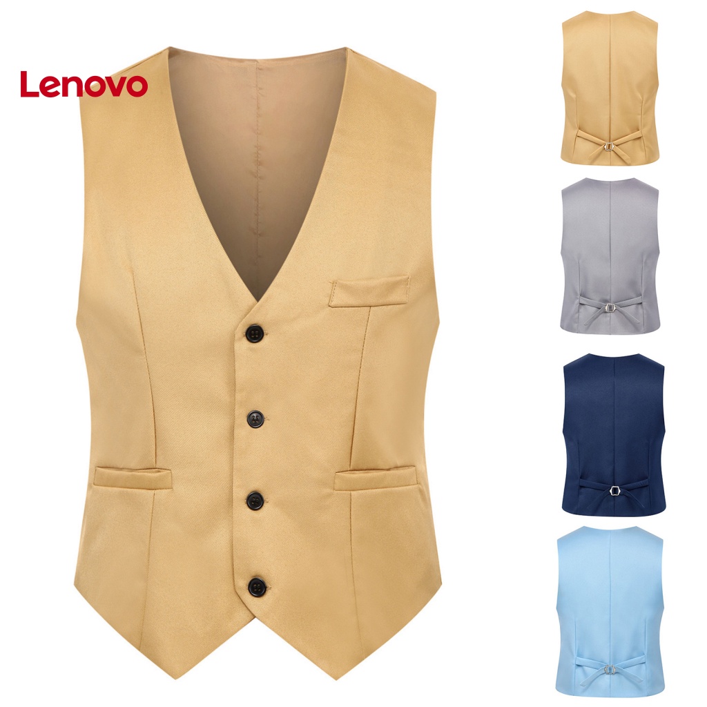 Áo Ghi Lê Cổ Chữ V Màu Sắc Đơn Giản Cho Nam