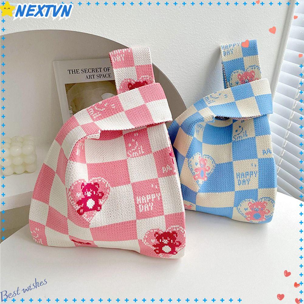 NEXTVN Túi Xách Đan Len Thủ Công Thắt Nút Đa Năng Cho Nữ