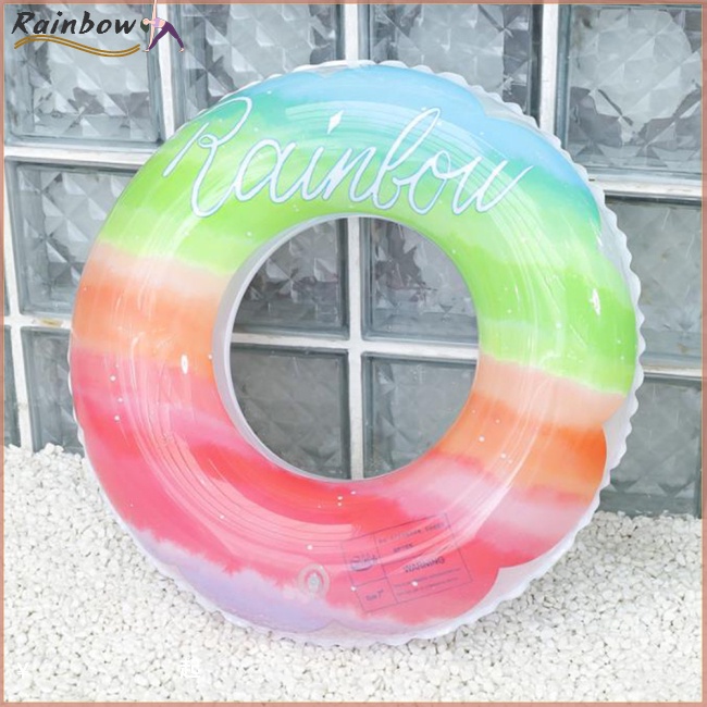 Phao Bơi Bơm Hơi Dày Dặn Màu Gradient Độc Đáo