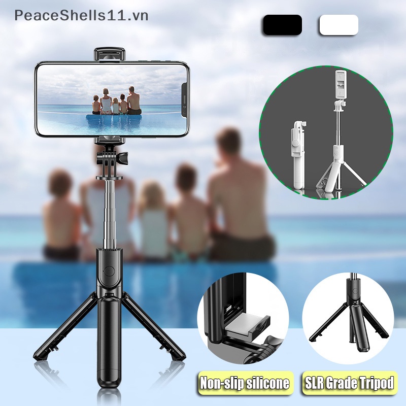Gậy Tự Sướng Bluetooth Không Dây Có Chân Tripod Ngang